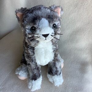 IKEA Plush LILLEPLUTT Gray and White Tabby Cat Stuffed Animal Toy #6